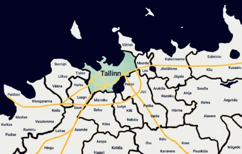 Tallinn ja lähiümbrus (0–10 km)